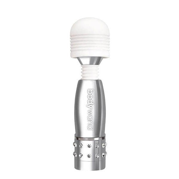 Bodywand Mini vibrating Wand  silver front | Flirtybay.com.au